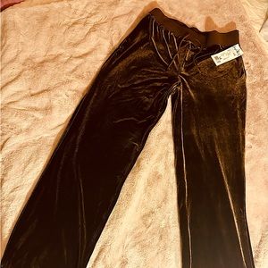 😀J.RIBKOFF SZ14 CHOCOLATÉ VELVET BROWN PANTS